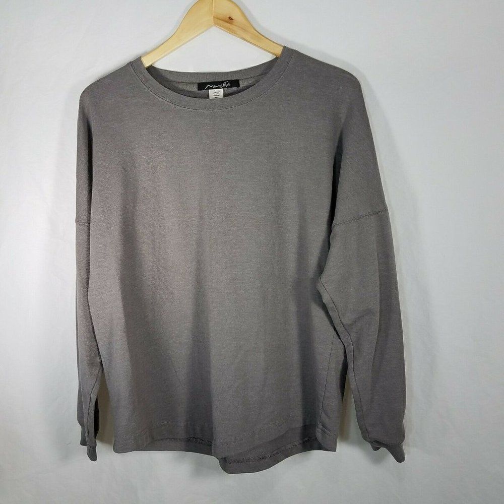 𝅺MIAMI Style Comfy Crewneck Sweatshirt Medium Los Angeles California Gray Pink - Picture 2 of 8